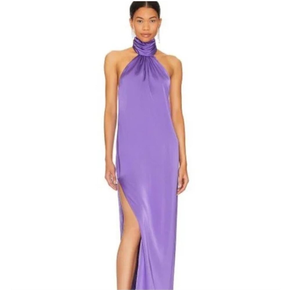 NWT Katie May Sidrit Halter Dress Women's Purple Size Small
